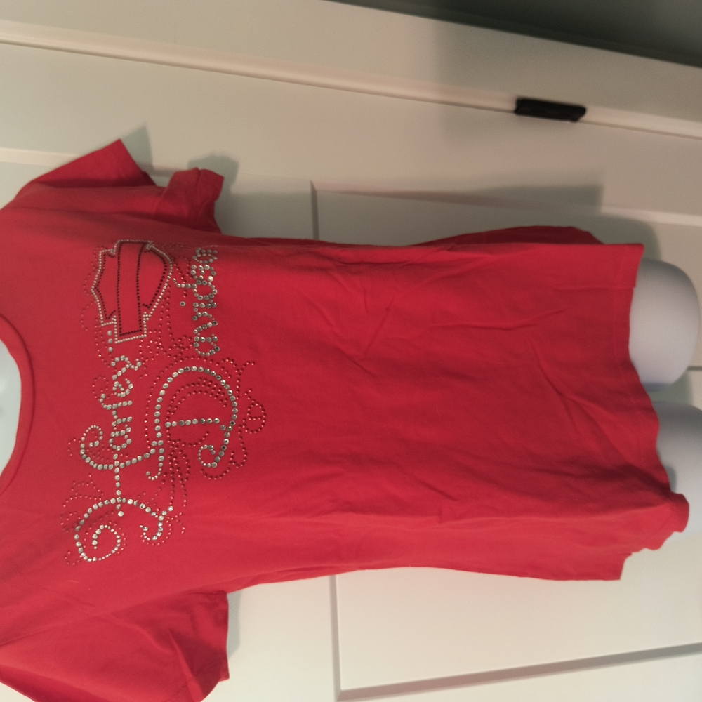 Harley-Davidson Red Short Sleeve Tee Casual Lightweight